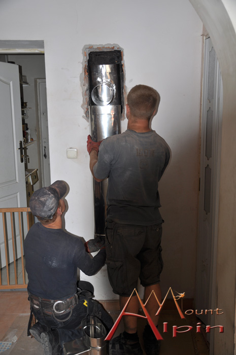 Montaż wkładu kominowego